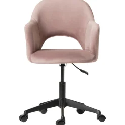 Silla De Oficina Con Reposabrazos De Terciopelo Rachel, Altura Regulable