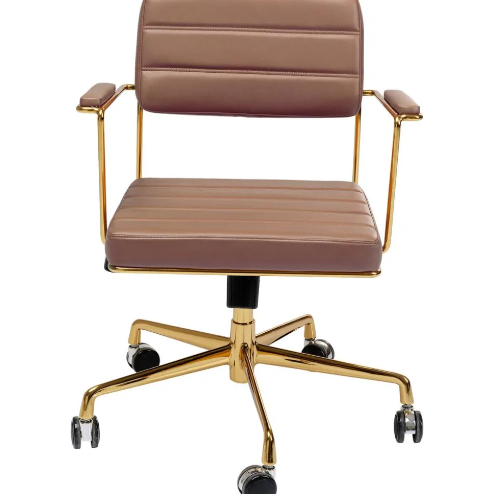 Silla De Oficina De Cuero Sintetico Dottore