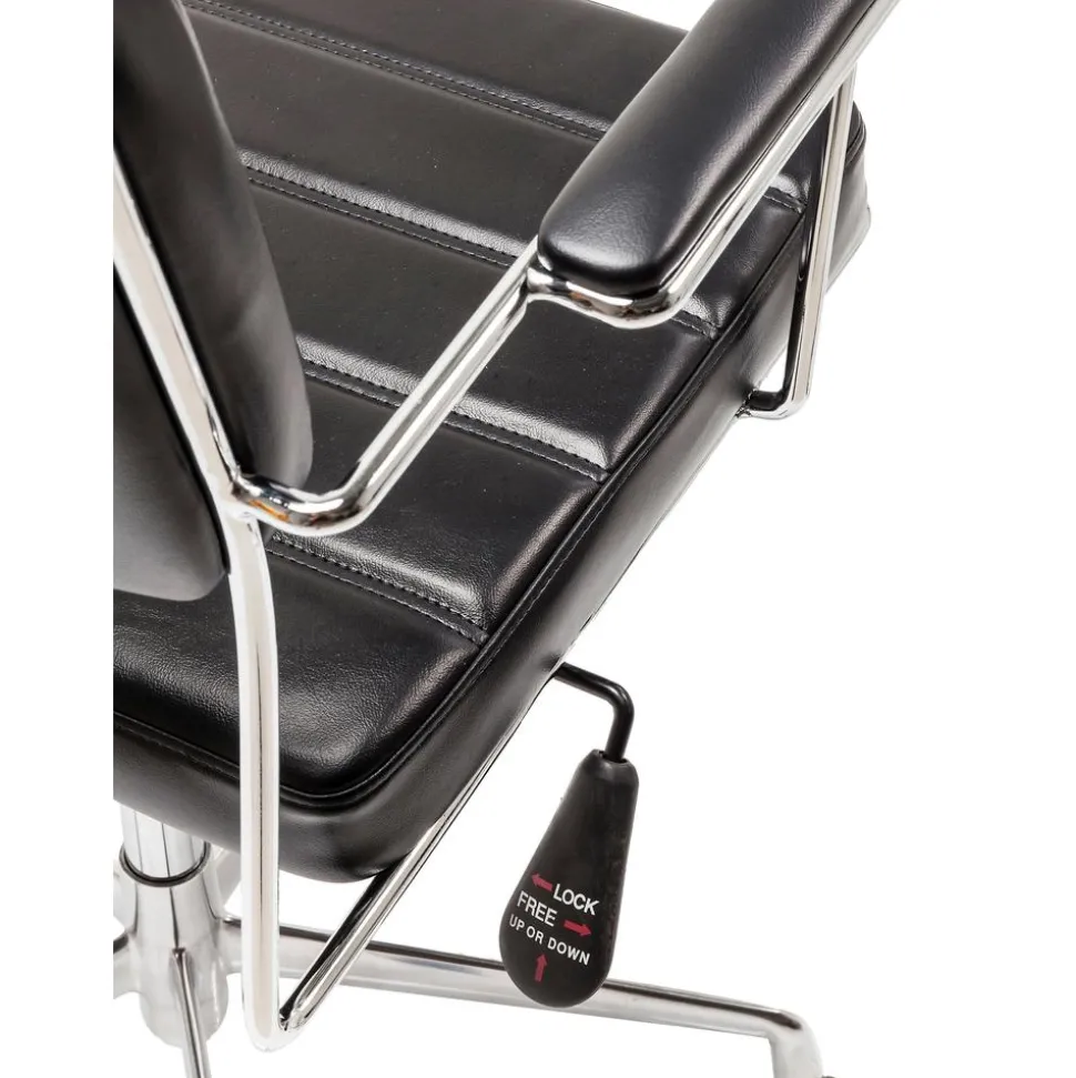 Silla De Oficina De Cuero Sintetico Dottore