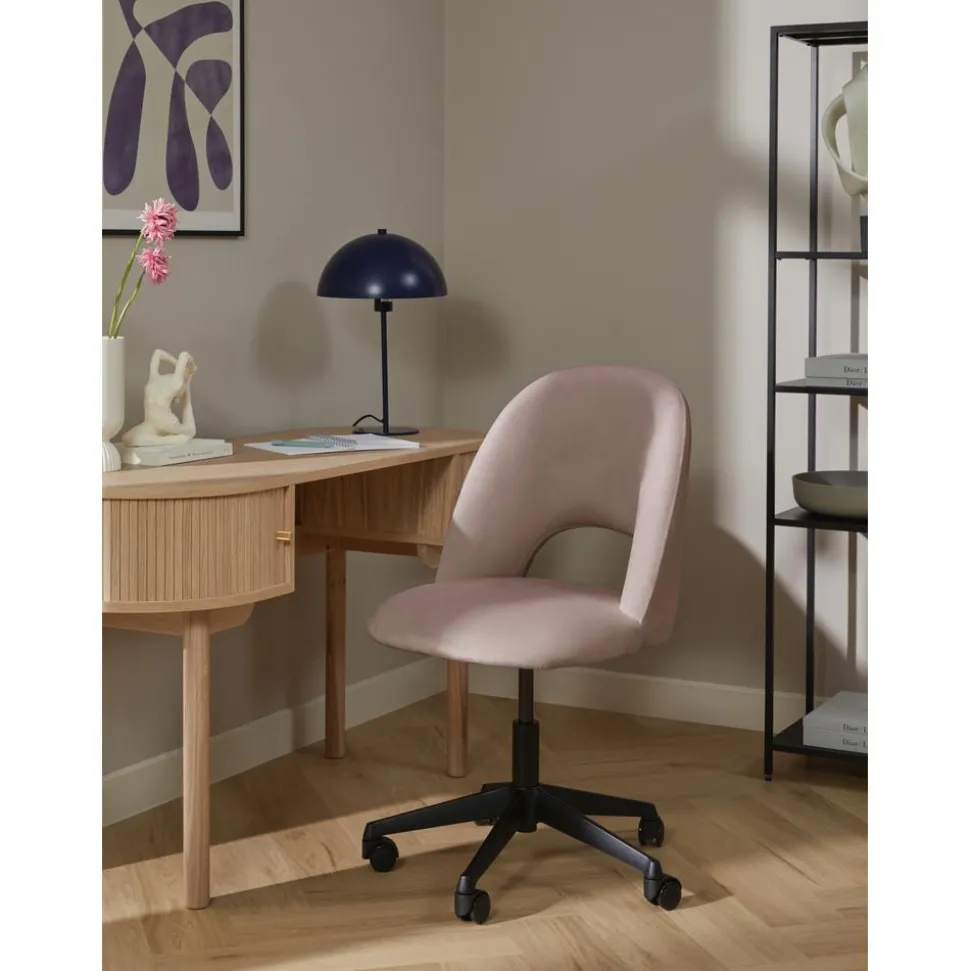 Silla De Oficina De Terciopelo Rachel, Altura Regulable