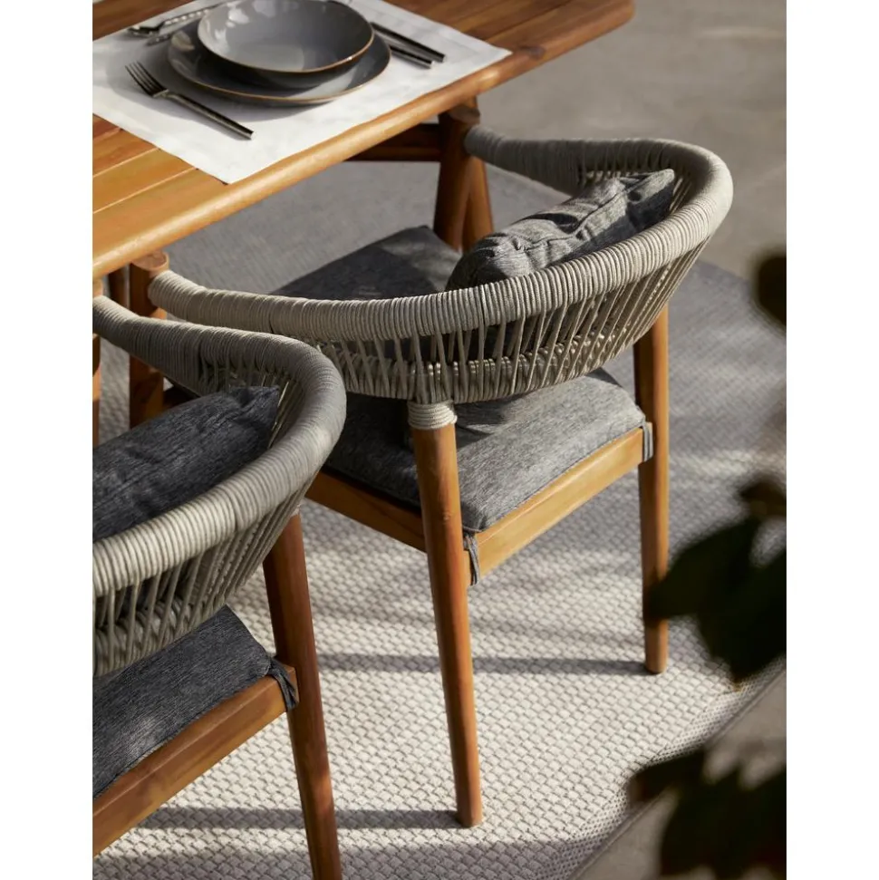 Sillas Para Exterior De Madera De Acacia Malmo 2 Uds.