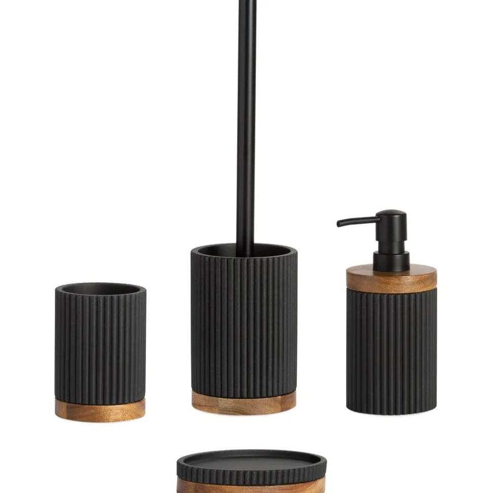 Vaso Cepillo De Dientes Con Madera Laura