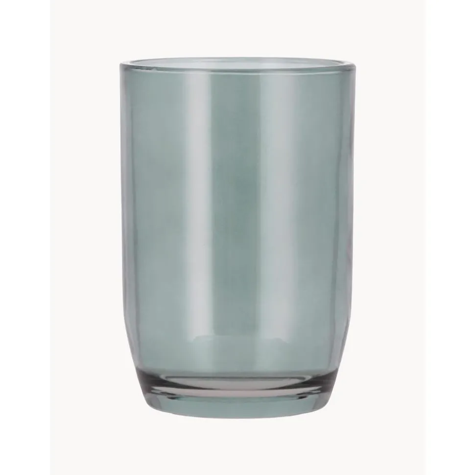 Vaso Cepillo De Dientes De Vidrio Vintage