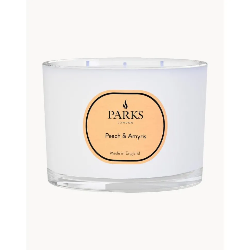 Vela Perfumada De Tres Mechas Vintage Aromatherapy (Melocoton Y Amyris)