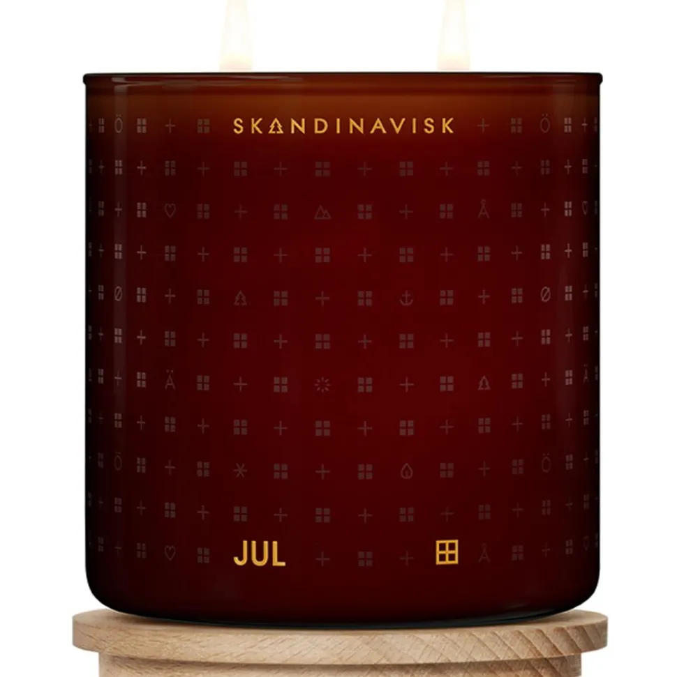 Vela Perfumada Dos Mechas Jul (Canela, Clavo, Jengibre, Miel, Vino Caliente)