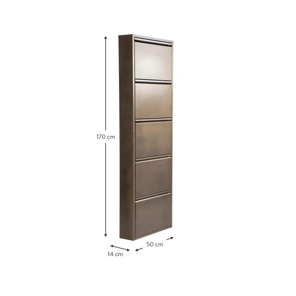 Zapatero De Pared Caruso, Puertas Abatibles