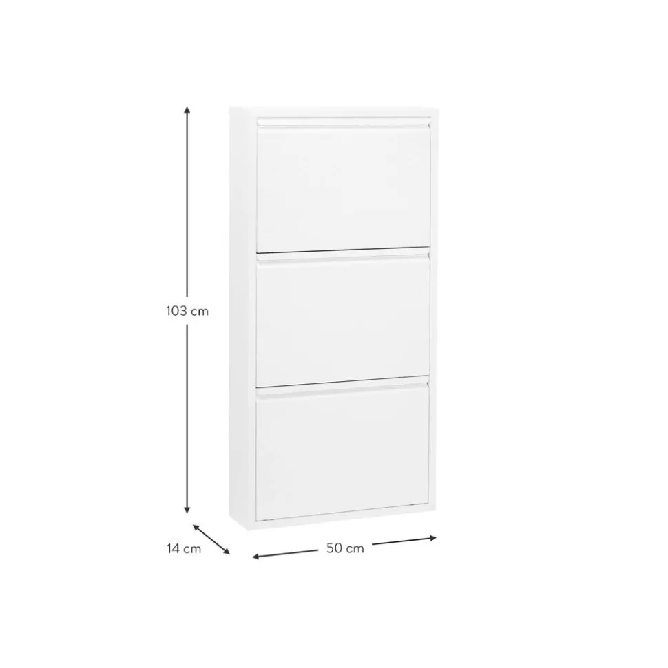 Zapatero De Pared Caruso, Puertas Abatibles